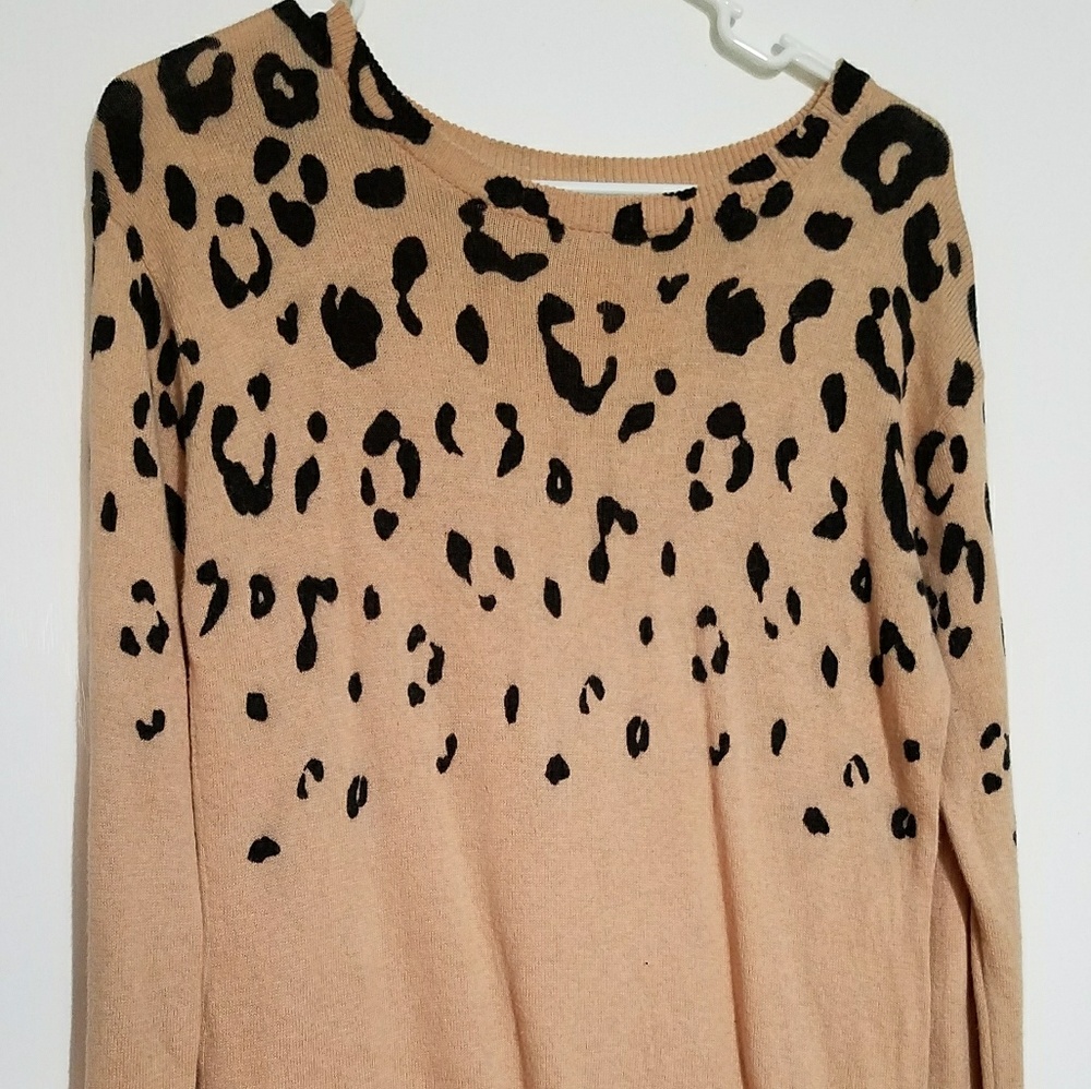 Tan Cheetah Print Forever 21 Sweater